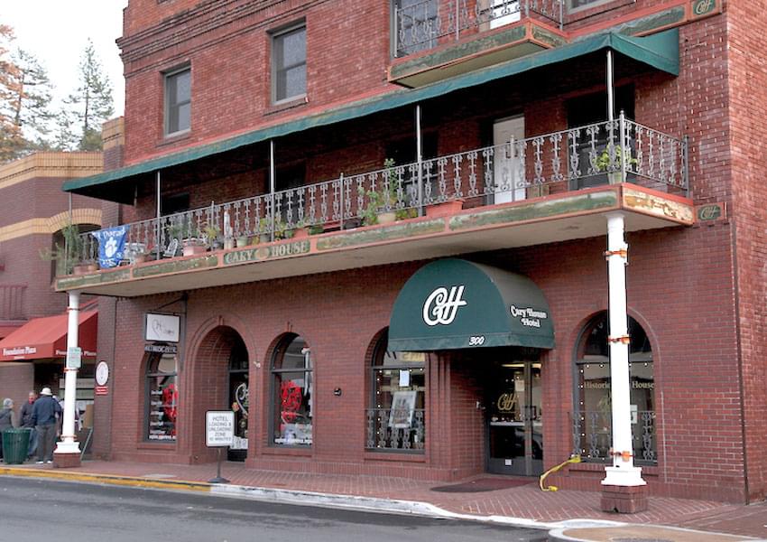 haunted hotel exterior street