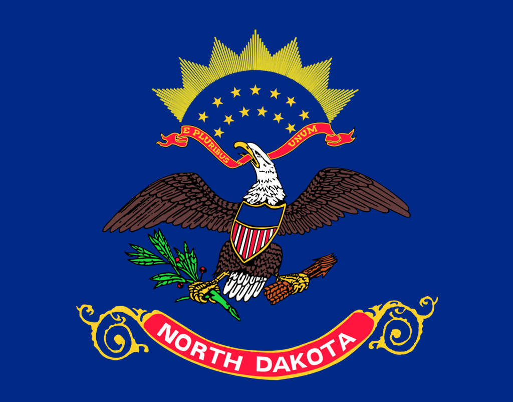State of North Dakota flag