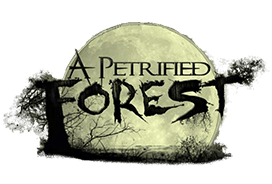 A Petrified Forest haunted house in Florida logo