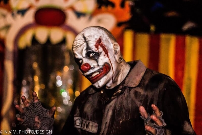 BloodShed Farms Fear Fest haunted house in New Jersey creepy joker evil smile