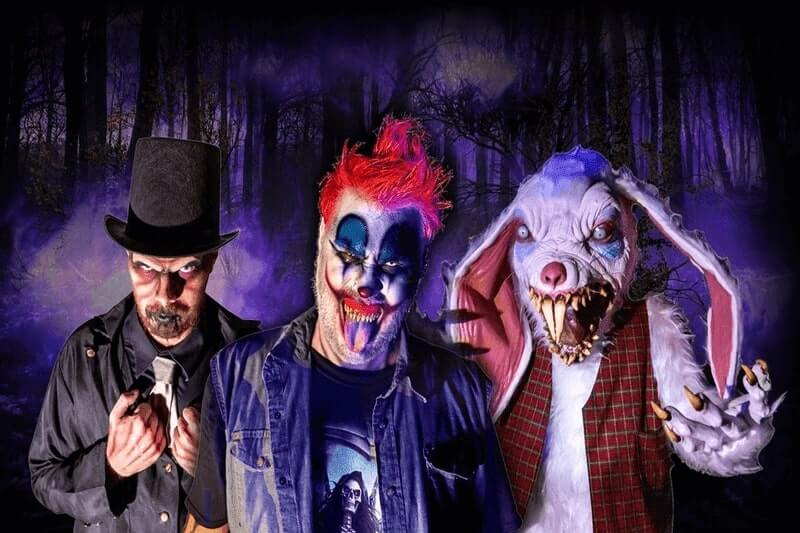 Boone Hall Fright Nights haunted house in South Carolina three killer monsters