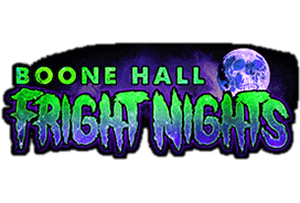 Boone Hall Fright Nights haunted house in South Carolina logo