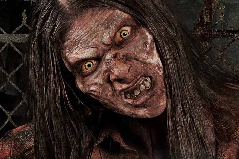 City Of The Dead & Asylum Haunted House in Colorado angry zombie girl