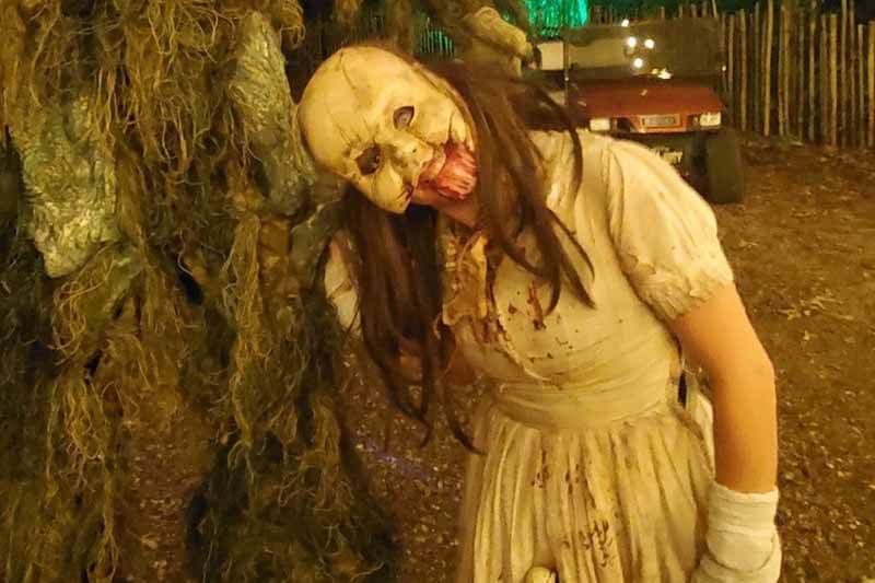 Dark Woods Adventure Park haunted house in Louisiana psycho killer girl