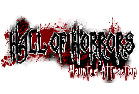 Hall of Horrors haunted house in South Carolina logo