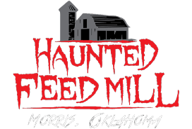 Haunted Feed Mill haunted house in Oklahoma logo