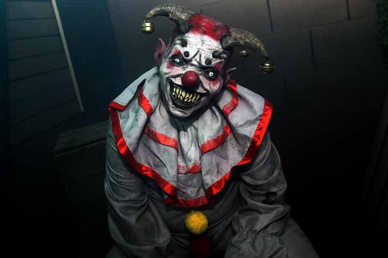Haunted Graveyard haunted house in Arizona creepy monster joker evil smile