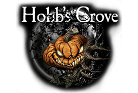 Hobb’s Grove haunted house in California logo