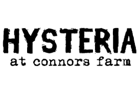 Hysteria at Connor's Farm haunted house in Massachusetts logo
