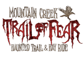 Mountain Creek Trail of Fear haunted house in Alabama logo