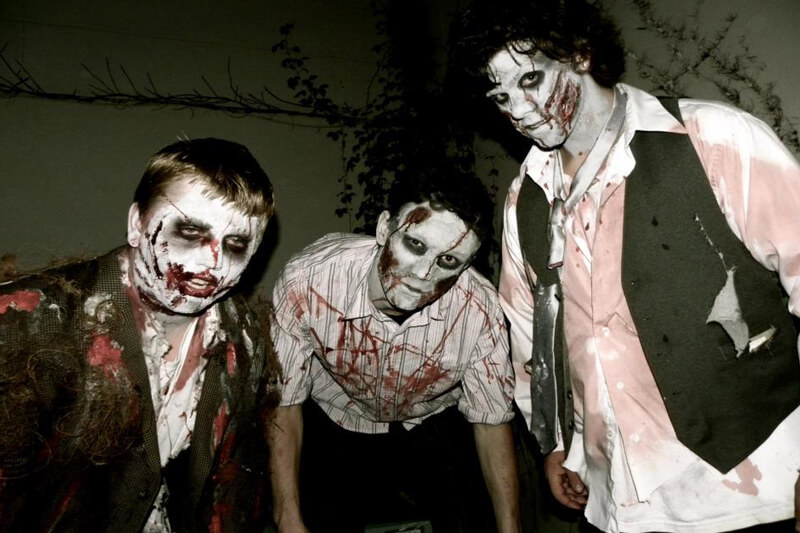 Nightmare at Gravity Hill haunted house in New Jersey three menacing zombies