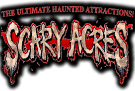 Scary Acres haunted house in Nebraska logo
