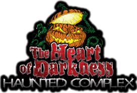The Heart of Darkness haunted house in Iowa logo