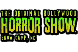 The Original Hollywood Horror Show haunted house in North Carolina logo
