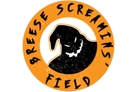 Breese Screamins' Field haunted house in Wisconsin logo