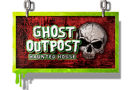 Ghost Outpost Haunted House haunted house in Wisconsin logo