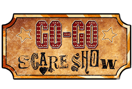 Go Go Scare Show haunted house in West Virginia logo