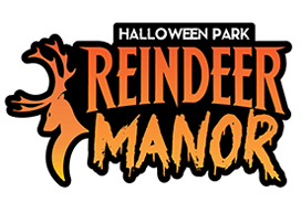 Reindeer Manor haunted house in Texas logo