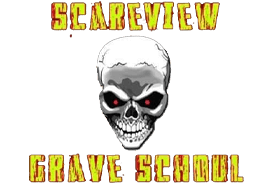 Scareview Grave Schoul haunted house in West Virginia logo